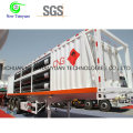 11-Tube Jumbo CNG Cylinder Tube Skid Container Trailer